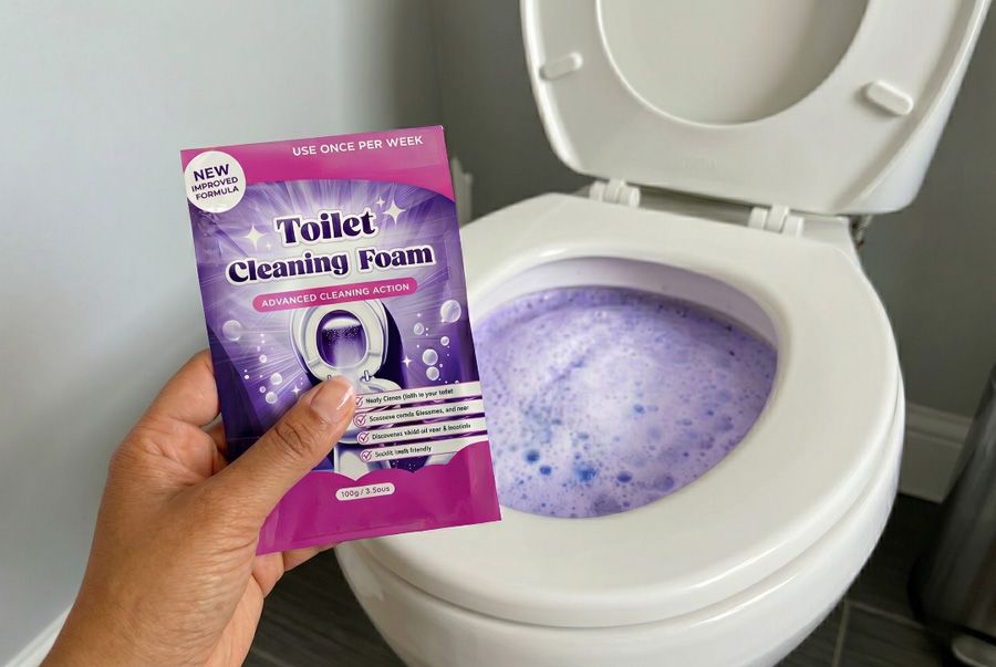 MousseFizz dans la salle de bain